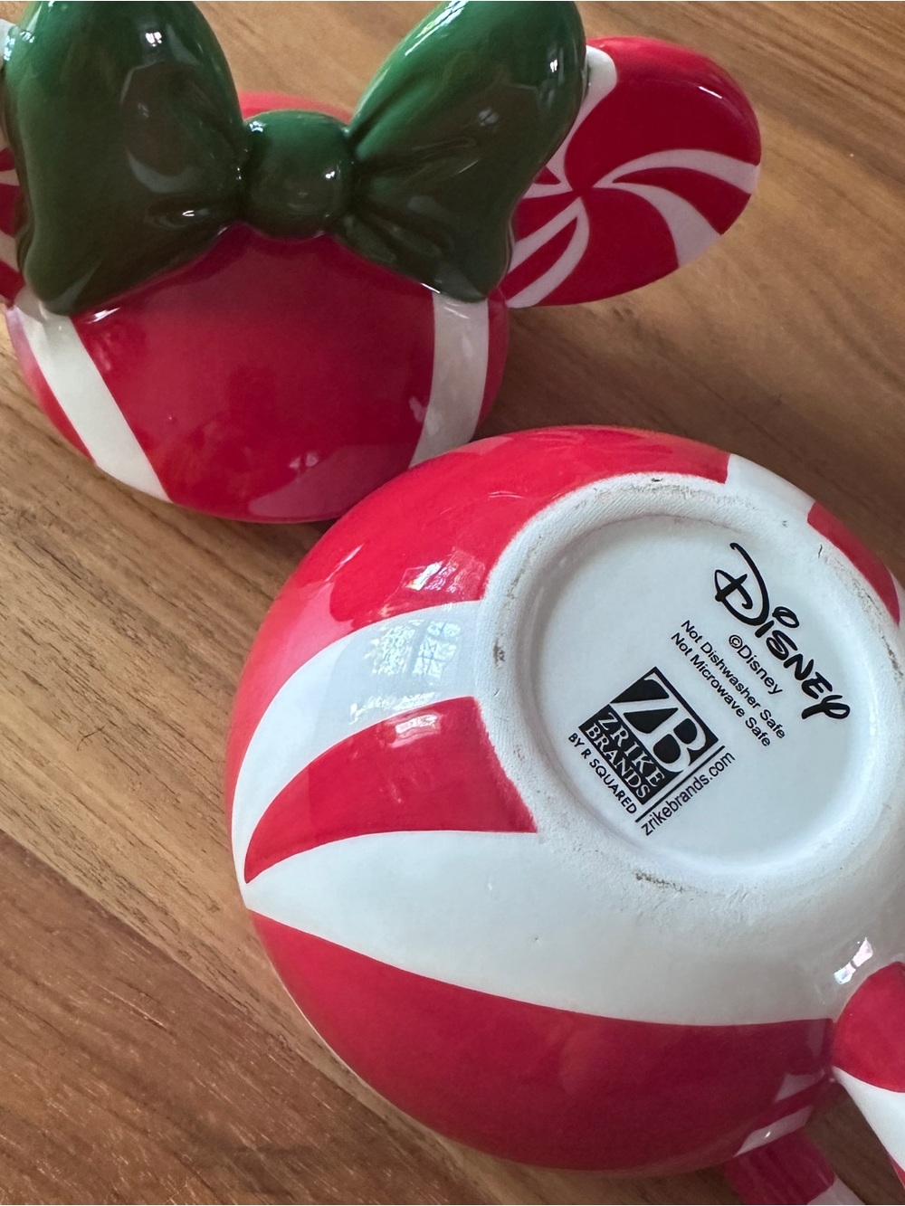 Disney Mickey Ear Candy Stripe Mug with lid